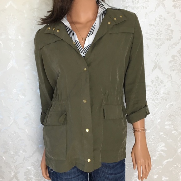 Zara basic green jacket Clearance